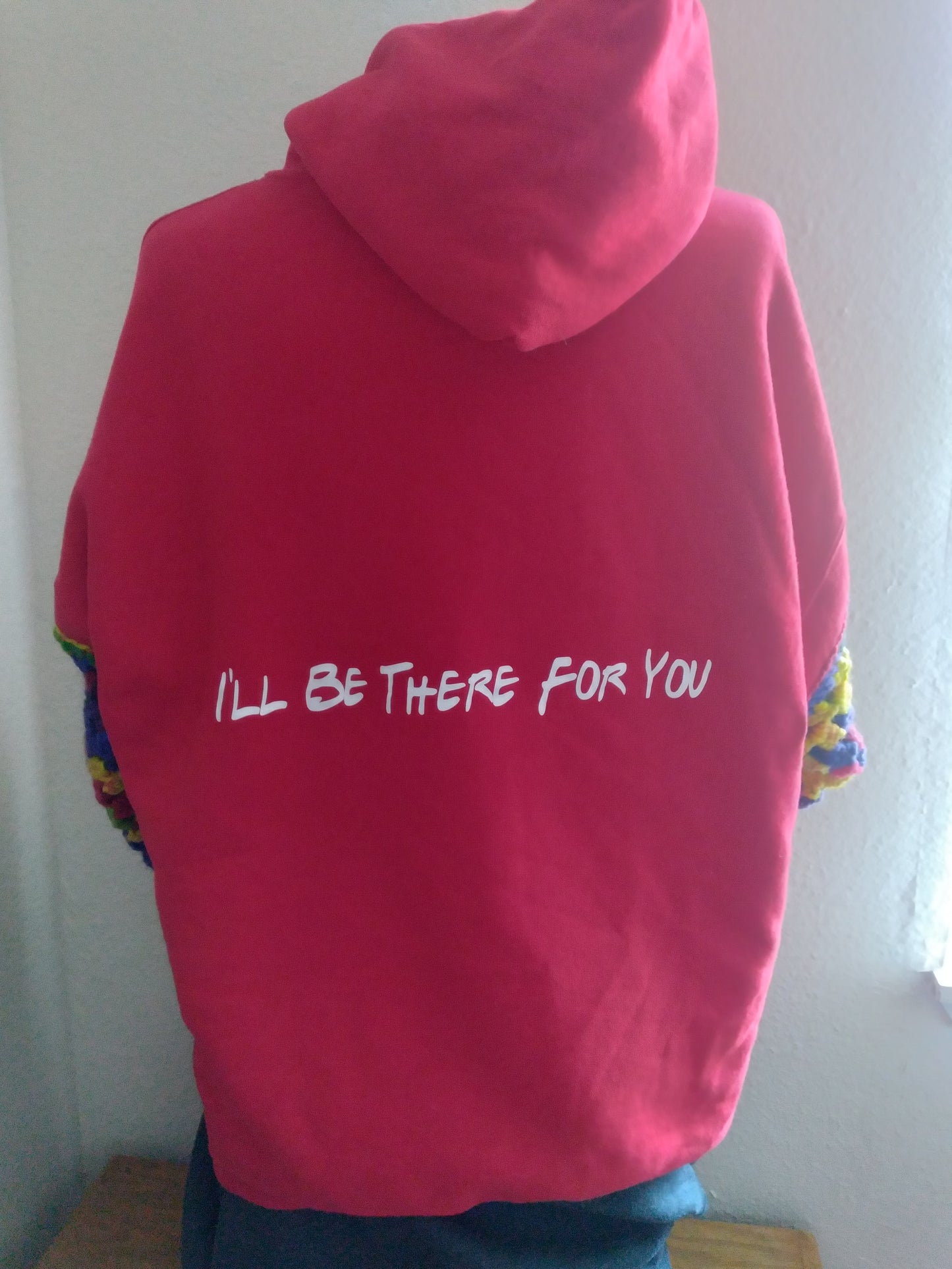 Sweatshirt with Crochet Sleeves