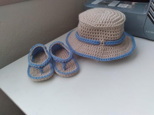 Boy's Sun Hat & Sandals